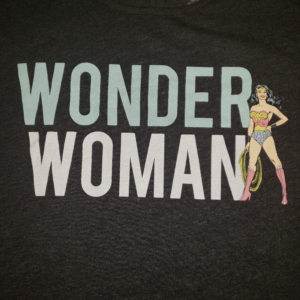 Gray Wonder Woman Shark Bite Tunic
